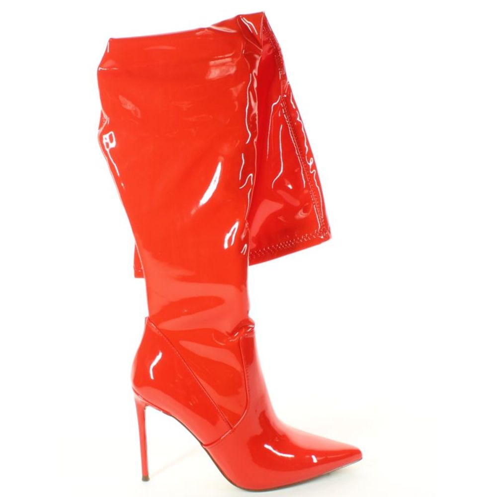 Steve Madden Womens Vikey Red Fashion Boots Size 8 Medium (B, M)